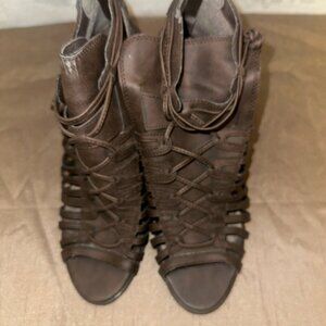 Sugar peep toe ankle‎ boots 9.5
